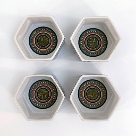 Image 1 of Ensemble d'assiettes à apéritif Scenario Metropol de Barbara Brenner pour Rosenthal, années 1990