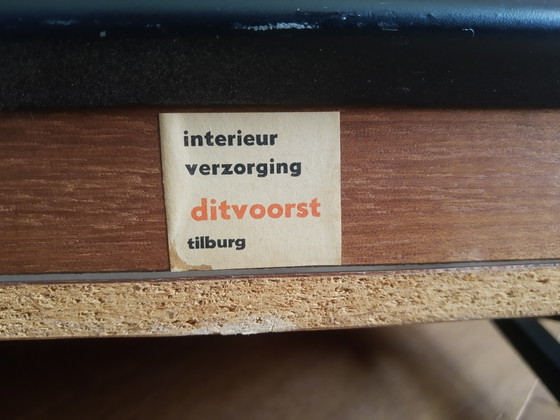 Image 1 of Beautiful 60s vintage teak veneer magazine rack from Ditvoorst Tilburg