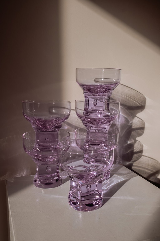 Ensemble de 6 coupes/bols italiens violets