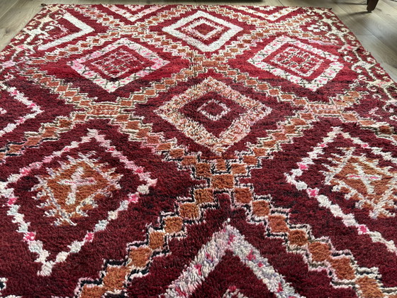 Image 1 of Grand tapis marocain vintage – 281 x 181 cm – Laine à poils longs