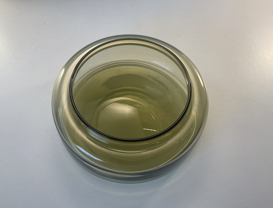 Image 1 of Pot de conservation Blåtopp par Willy Johansson pour Hadeland Glassverk