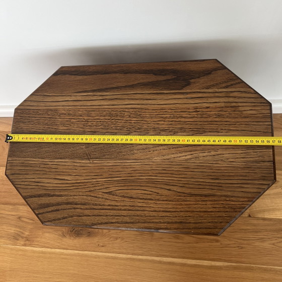 Vintage Brutalistisch Massief Eiken Wijnrek Jaren 60/70 – Wood (photo 6 of 8)