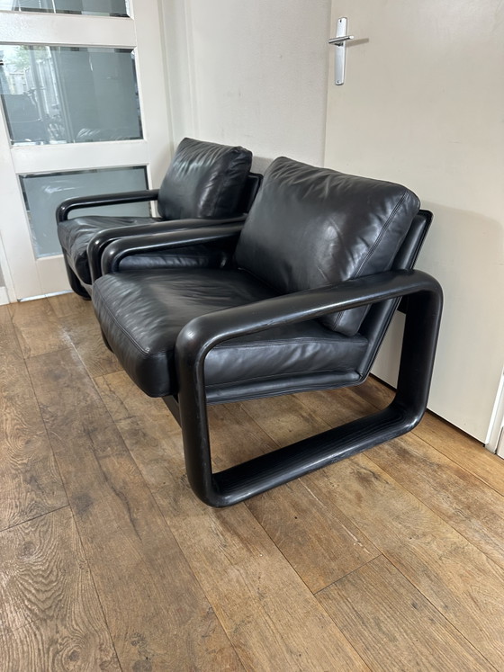 Image 1 of 2 splendide poltrone lounge vintage Humbre di Burkhard Vogtherr per Rosenthal Furniture, anni '70.