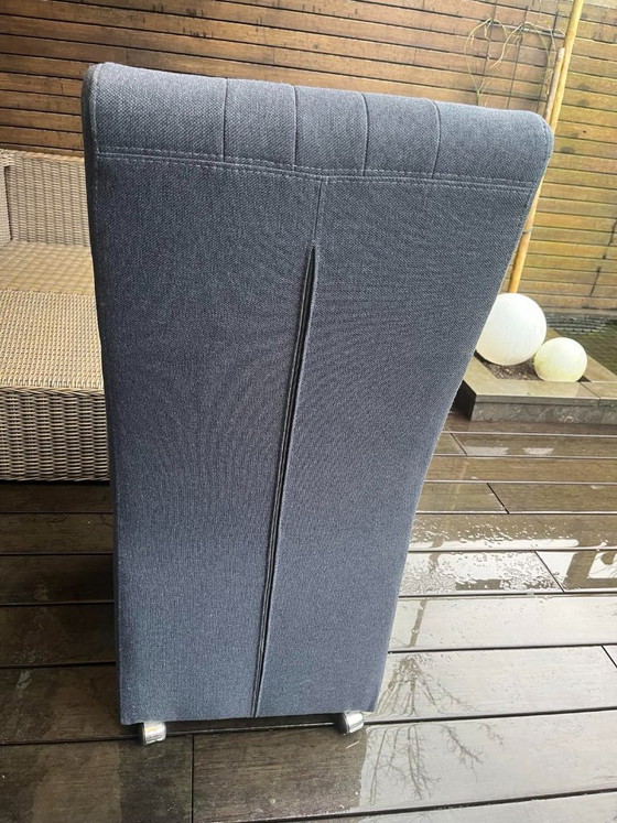 Image 1 of 6 luxury dining chairs with chrome wheels