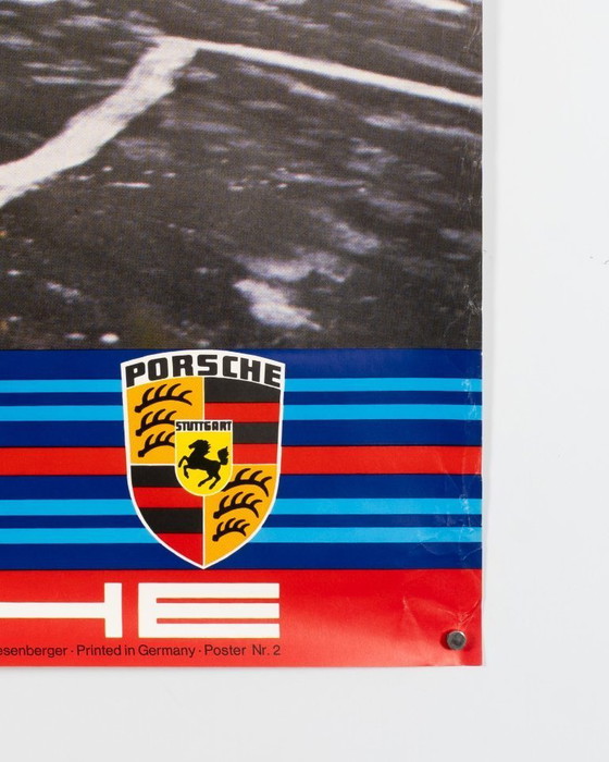 Image 1 of Winnaar Targa Florio – 1973 – Originele vintage Porsche-poster van Atelier Strenger – Vintage – 102x76 cm