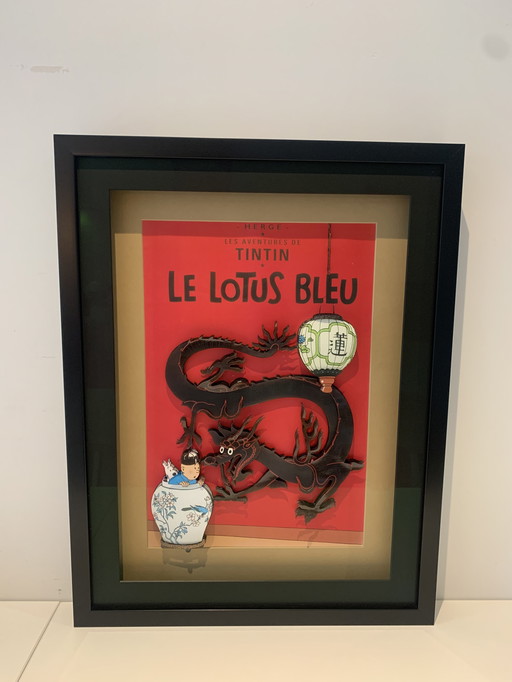 Opera d'arte 3D Il Loto Blu - Tintin