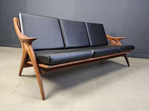 Vintage three seater 'de knoop' sofa by de ster Gelderland, 1960s