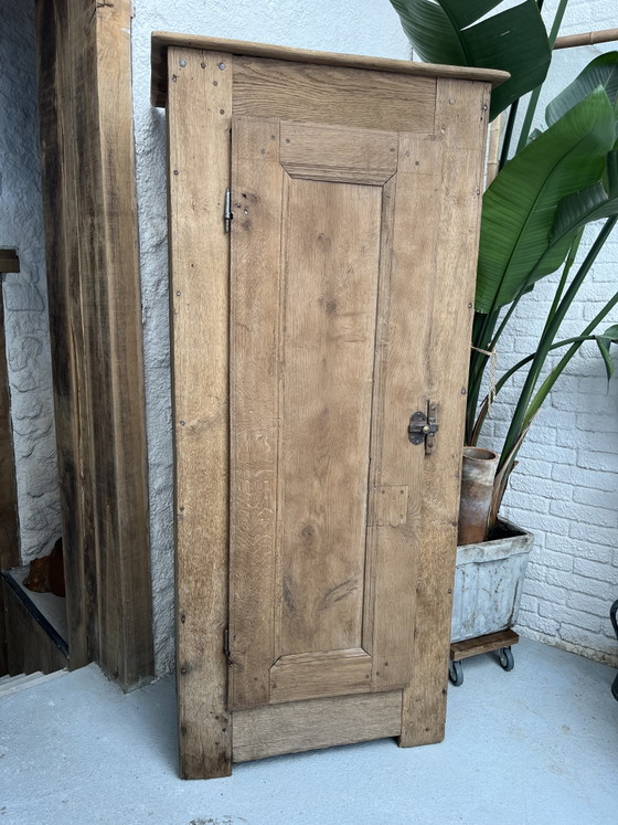 Image 1 of Small rustic oak bonnetière
18th century