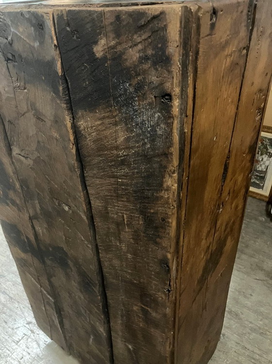 Antique wooden cabinet with metal fittings – Iron (photo 3 of 11)