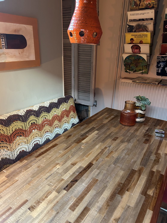 Image 1 of Vintage hanglamp met lavasteen uit West-Duitsland