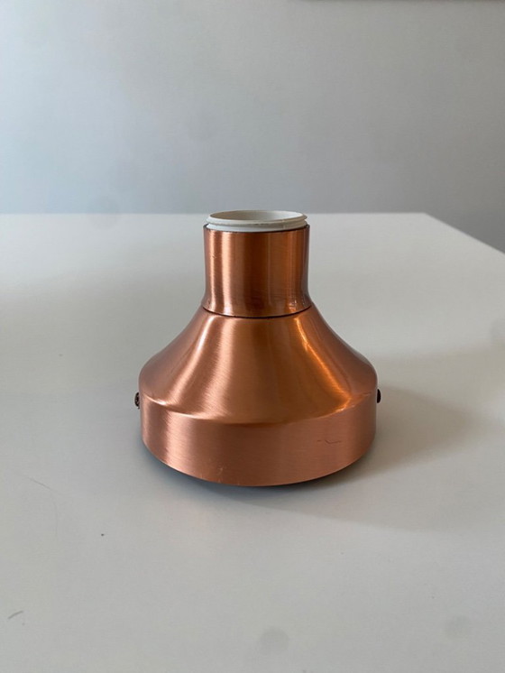 Image 1 of Koperen Design Plafond/Wandlamp met LED Spiegelbol - 2 stuks