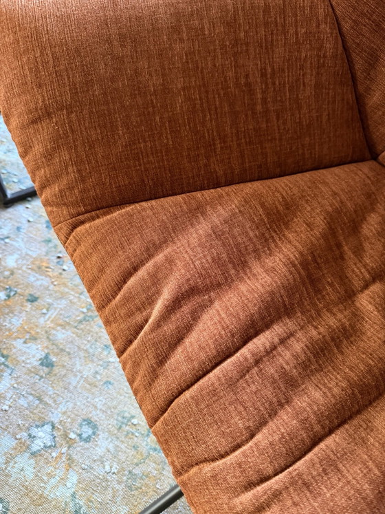 2x Label Gustav swivel Armchairs and footstool – Label Van den Berg, Leather (photo 5 of 5)
