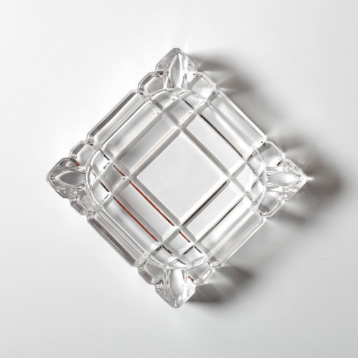 Vintage RCR Crystal Ashtray / Mid-Century Italian Glass Smoking Accessory / 1970s