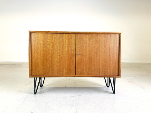 Mid Century Wk Möbel Teak Sideboard Schrank Hairpin Vintage