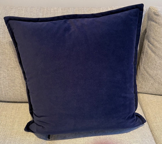 Fauteuil et repose-pieds BoConcept Imola par Henrik Petersen - Velours bleu foncé – Metal, Velvet (photo 14 of 17)