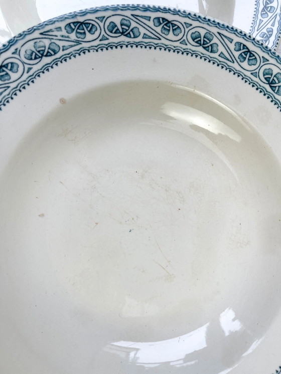 6 Piatti Fondi in Ironstone Blu BOULENGER Modello Champigny – Stoviglie (photo 8 of 10)