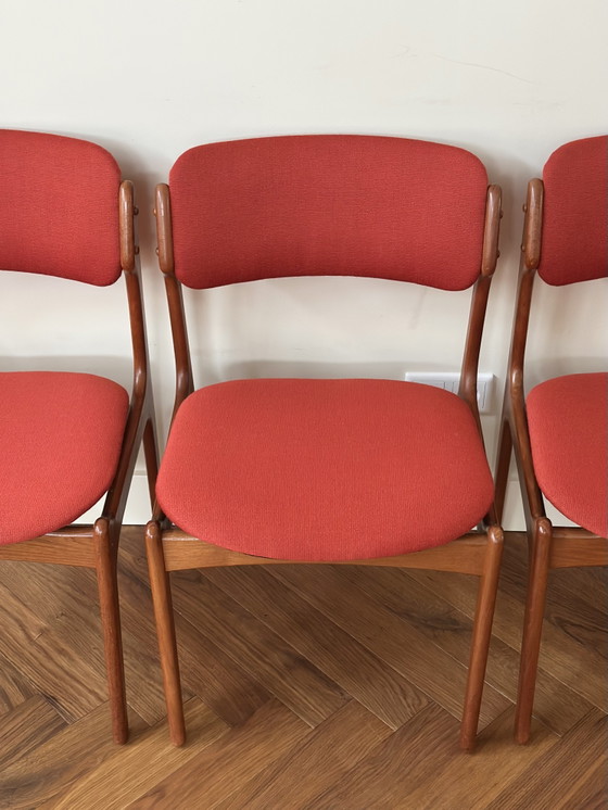 Image 1 of 4 vintage stoelen Erik Buch Deens design jaren 50/60