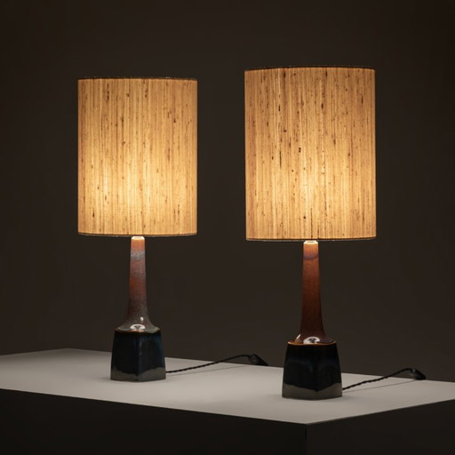 Model 941 Ceramic Table Lamp by Søholm, Denmark, 1960s, Set of 2 – tafellampen, Vintage (photo 2 of 8)