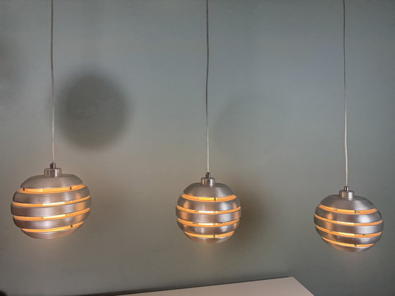 Image 1 of Sweeping retro Space Age Mercur pendants from Eglo,