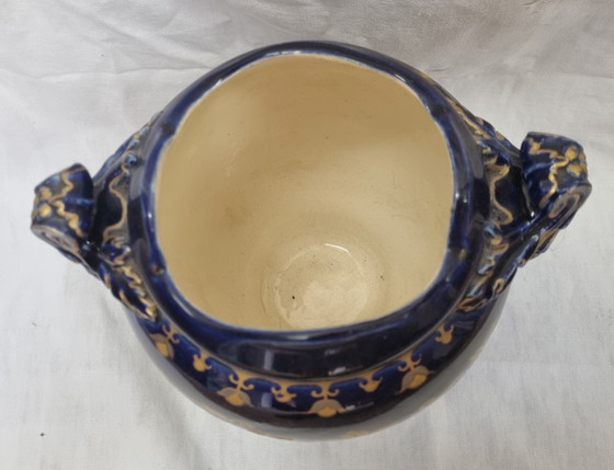 Image 1 of Choisy Le Roi earthenware vase, Carrer Belleuse