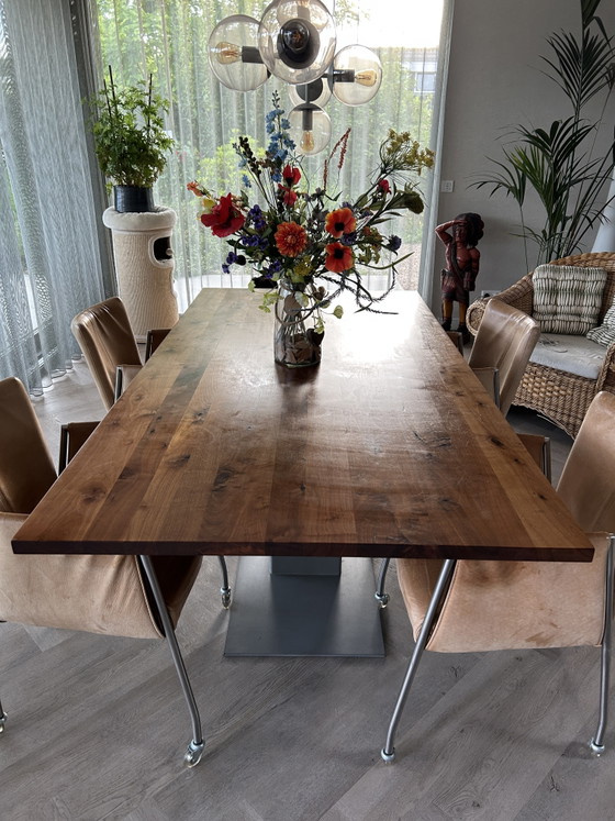 Image 1 of Walnut dining table by Bert Plantagie 200x100 cm