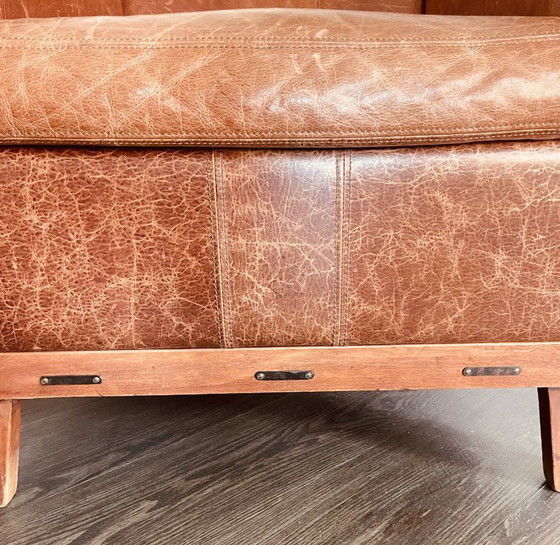 Schuitema – Poltrona in legno massello e pelle in stile Arts & Crafts/Mission. – Poltrone, Leather (photo 2 of 5)