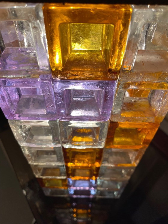 Image 1 of Albano Poli by Poliarte Tafellamp Glas Murano 5 lampen XXL, Italië, 1970