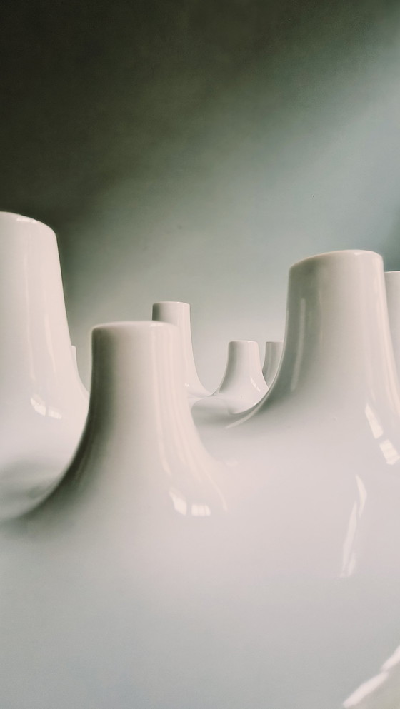 Image 1 of Willem Noyens Candlestick and Fruit Bowl Fruit & Fire 2003