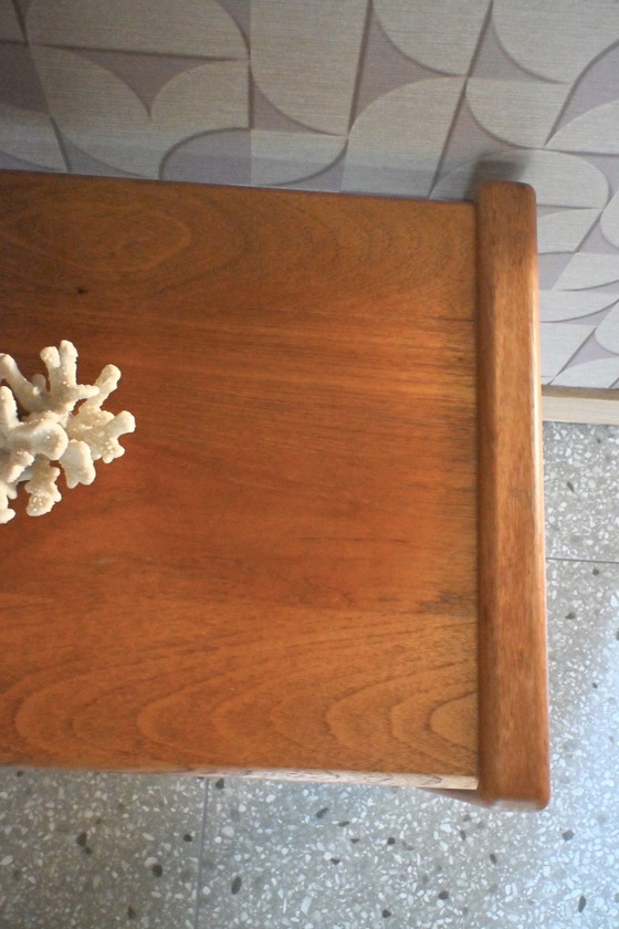 Image 1 of Table d'appoint vintage en chêne massif, design danois
