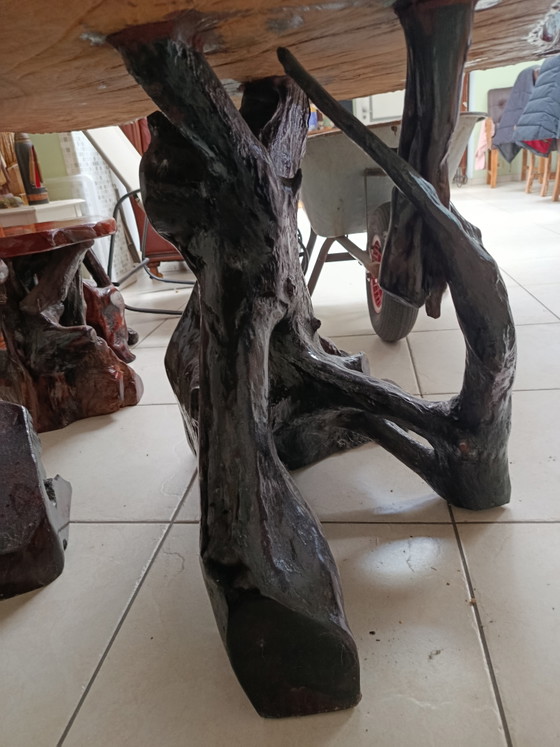 Image 1 of Unique live edge table / organic coffee table – solid oak (49/60 characters)