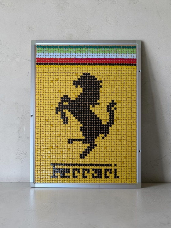 Ferrari / Mosaico di pixel Pop Art – Decorazioni murali, Metallo, Plastica (photo 3 of 7)