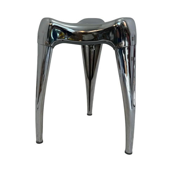 Image 1 of Yasu Sasamoto- Dulton - Tabouret vintage industriel, modèle Wisdom Tooth - Full Chrome