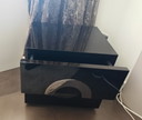 2 comodini Minotti Archipenko con 2 cassetti, lacca moka lucida