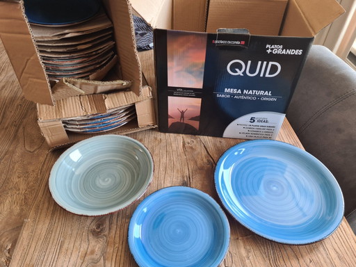 Tableware new Quid blue gray