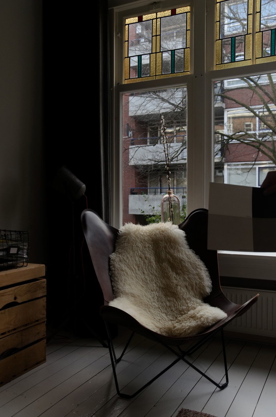 Image 1 of Cuero Design - Sedia Mariposa pelle pampa - Rovere
