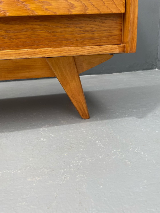 Image 1 of U-450 kast in eiken van Jiří Jiroutek voor Interiér Praha, Tsjecho-Slowakije, jaren 1960