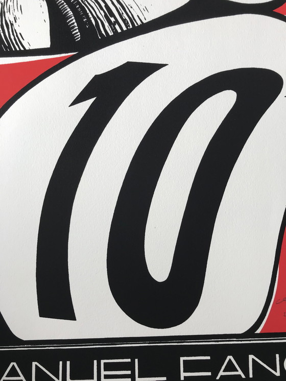 Image 1 of Zeefdruk Formule 1/F1 Juan Manuel Fangio