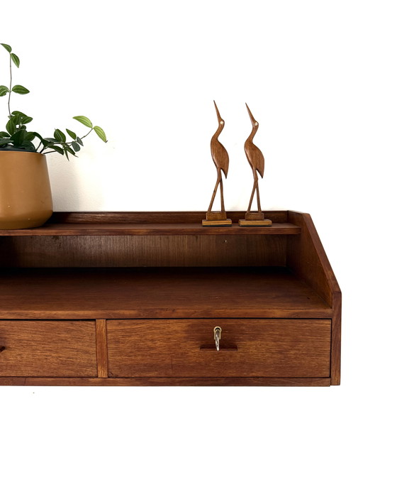 Image 1 of Consolle da parete vintage in teak danese anni '60