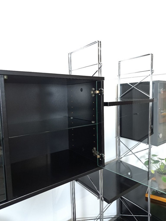 Image 1 of Armoire modulaire Denka de design danois, supports et étagères chromés