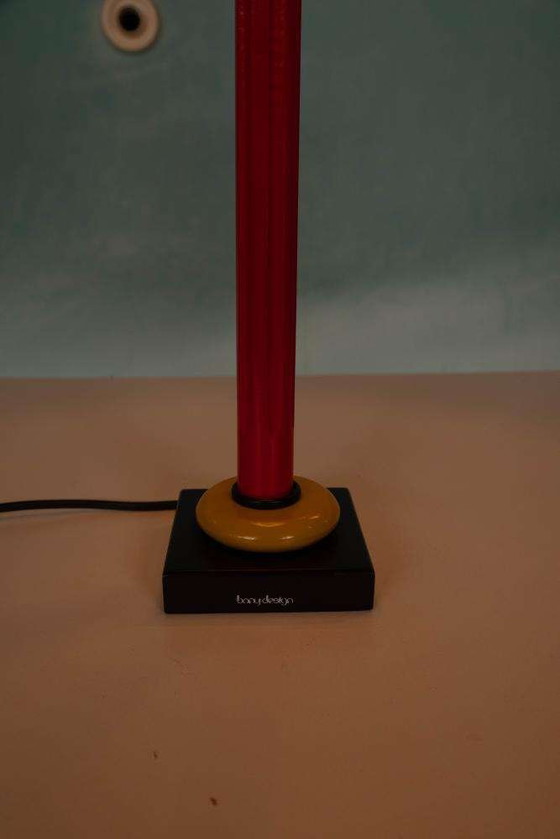 Image 1 of Memphis table lamp 1980s, minimalist table lamp colors