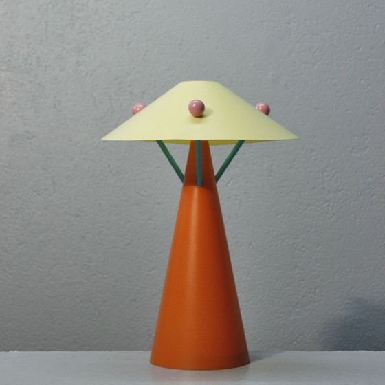 Image 1 of Lampe Vintage Design Post-Moderniste Plastique Style Memphis 1990S