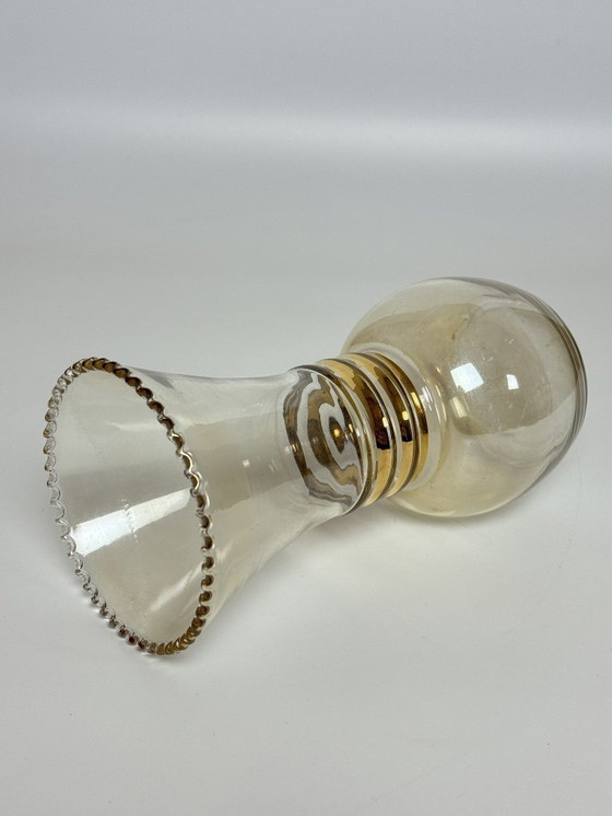 Image 1 of Twisted Amber Glass Vintage BudVase in Style of Tamara Aladin, 1970s.