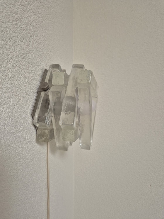 Image 1 of Applique murale vintage en verre de Murano par Poliarte