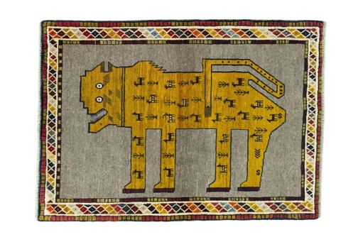 Alfombra nómada Gabbeh anudada a mano – 155 x 113 cm