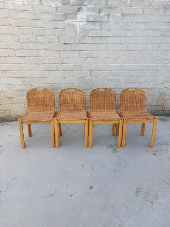 Image 1 of Four 1970s chairs by Luciano Bertoncini