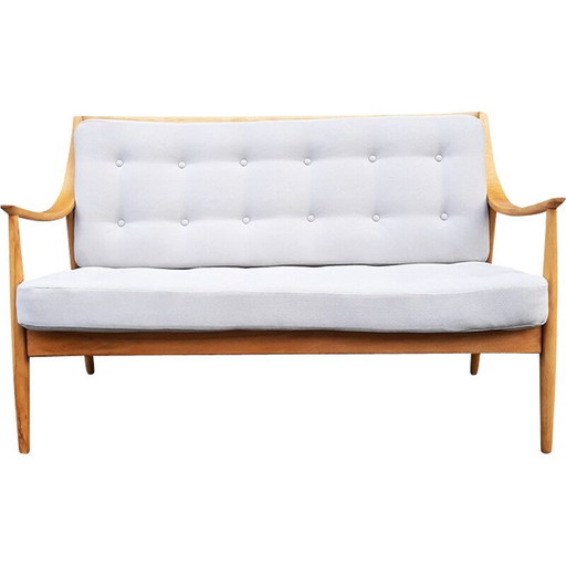 Vintage 2-seater sofa by Peter Hvidt and Orla Mølgaard-Nielsen for France and Daverkosen, Denmark 1950s