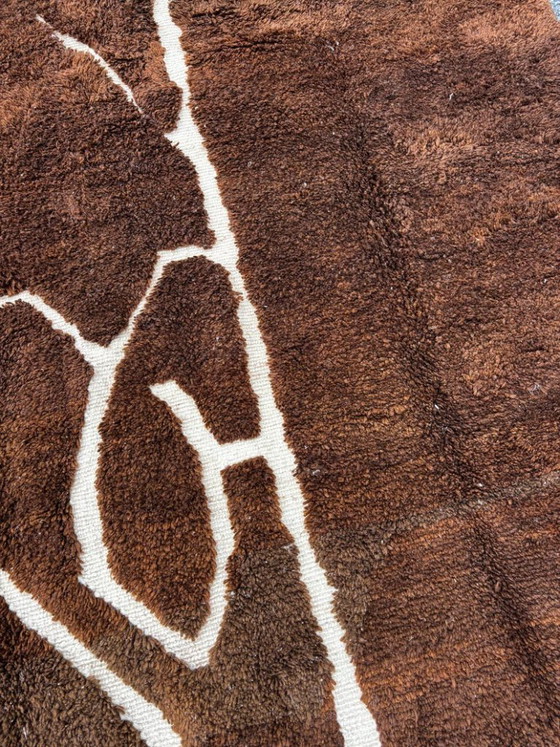 Image 1 of Moderner Berberteppich aus Marokko, 3 x 2 m, handgeknüpfter Wollteppich – Luxus-Beni-Ouarain-Teppich