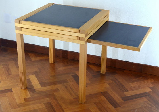 Image 1 of Modulaire beuken eettafel 70x70 door Bernard Vuarnesson 