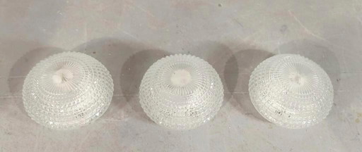 Set of 3 vintage ceiling lamps