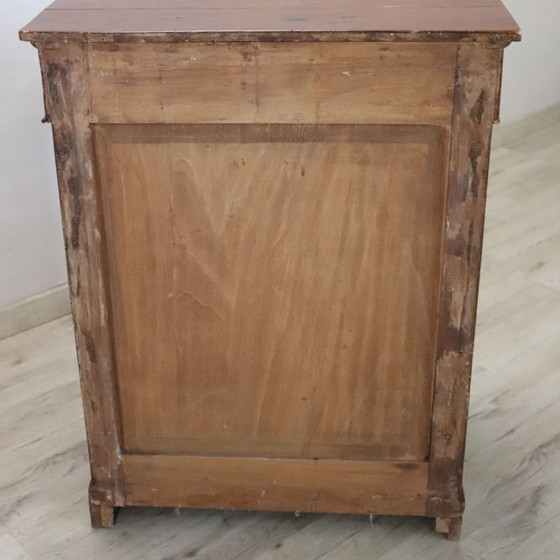 Image 1 of Antike kleine Kommode aus Kirschholz, Italien, 19. Jahrhundert